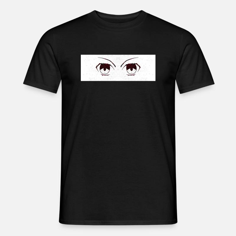 Anime Augen - Männer T-Shirt - Schwarz
