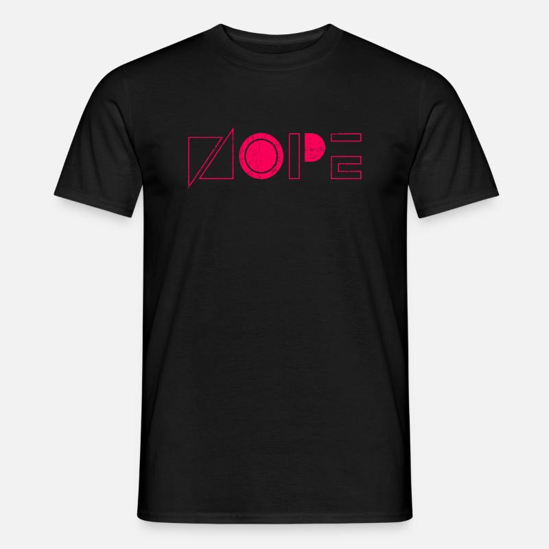 NOPE - sei kein ja-Sager! - Männer T-Shirt - Schwarz