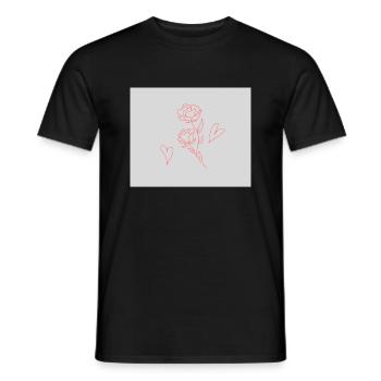 Flowers - Männer T-Shirt - Schwarz - Vorne - AI Model Male 178 light (178cm)