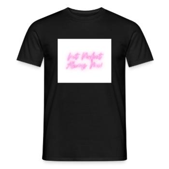 Not Perfect - Männer T-Shirt - Schwarz - Vorne - AI Model Male 178 light (178cm)