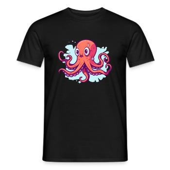 Calmar - T-shirt homme - noir - Devant - AI Model Male 178 light (178cm)