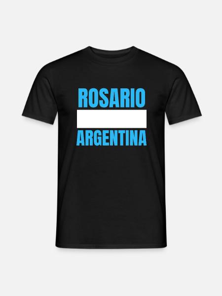 Rosario Argentinia Fischerhut - Männer T-Shirt - Schwarz