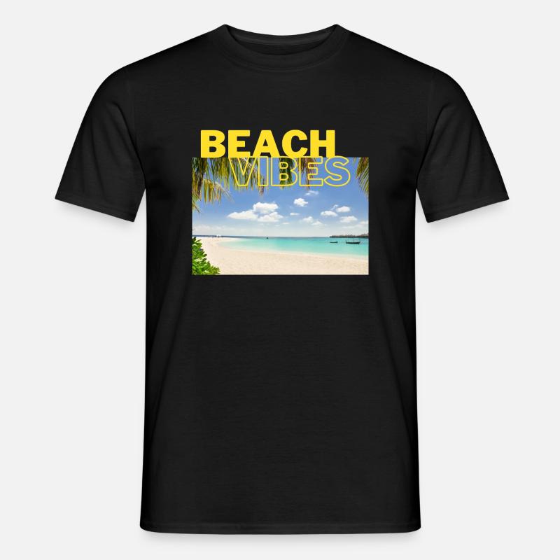 Beach 25 - Männer T-Shirt - Schwarz