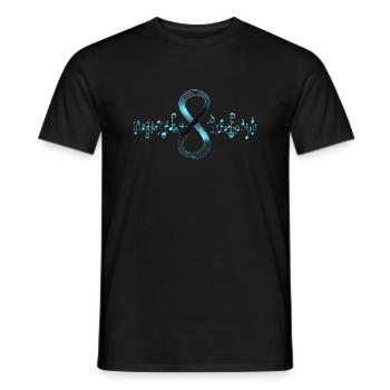 Ce design élégant unit le monde de la musique - T-shirt homme - noir - Devant - AI Model Male 178 light (178cm)