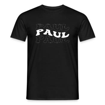 Lustig Paul Groovy 4 Männer Frauen Cool Paul Batikfarbe - Männer T-Shirt - Schwarz - Vorne - AI Model Male 178 light (178cm)