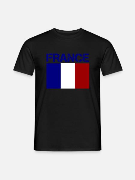 france - Männer T-Shirt - Schwarz