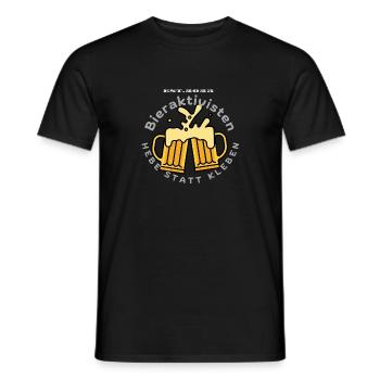 Bieraktivisten - Männer T-Shirt - Schwarz - Vorne - AI Model Male 178 light (178cm)
