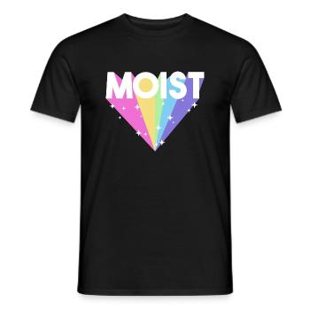 Humide, Drôle, Mème, Offensif, Bizarre, Cool, Hilarant - T-shirt homme - noir - Devant - AI Model Male 178 light (178cm)