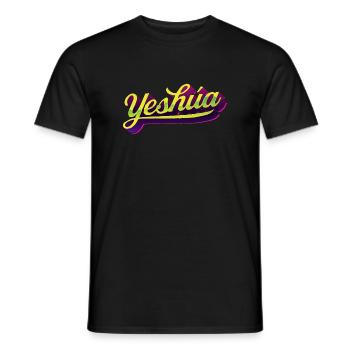 Yeshúa - Urban Lettering Style - Men's T-Shirt - black - Front - AI Model Male 178 light (178cm)