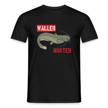 Chasseur de poisson-chat Chasseur de poisson-chat Poisson-chat chasseur de poisson-chat - T-shirt homme - noir - Devant - AI Model Male 178 light (178cm)