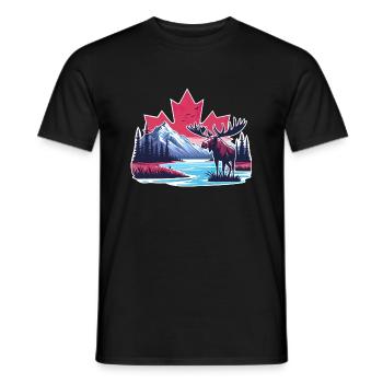 Canada 22 - Men's T-Shirt - black - Front - AI Model Male 178 light (178cm)