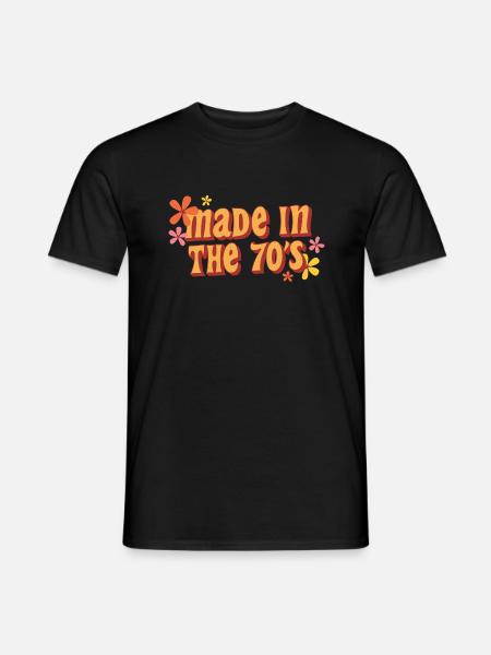 made in the 70s - Männer T-Shirt - Schwarz