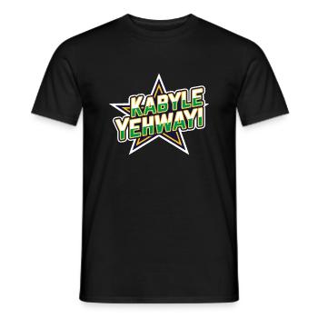 Kabyle Yehwayi (Kabyle well done, I want it) - Men's T-Shirt - black - Front - AI Model Male 178 light (178cm)