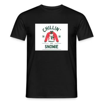 Snowie - T-shirt homme - noir - Devant - AI Model Male 178 light (178cm)