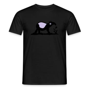 Tapir - Männer T-Shirt - Schwarz - Vorne - AI Model Male 178 light (178cm)