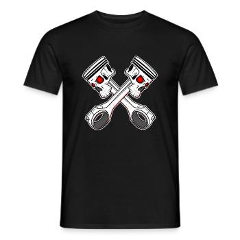Climate protection 130km / h No speed limit on the highway - Men's T-Shirt - black - Front - AI Model Male 178 light (178cm)