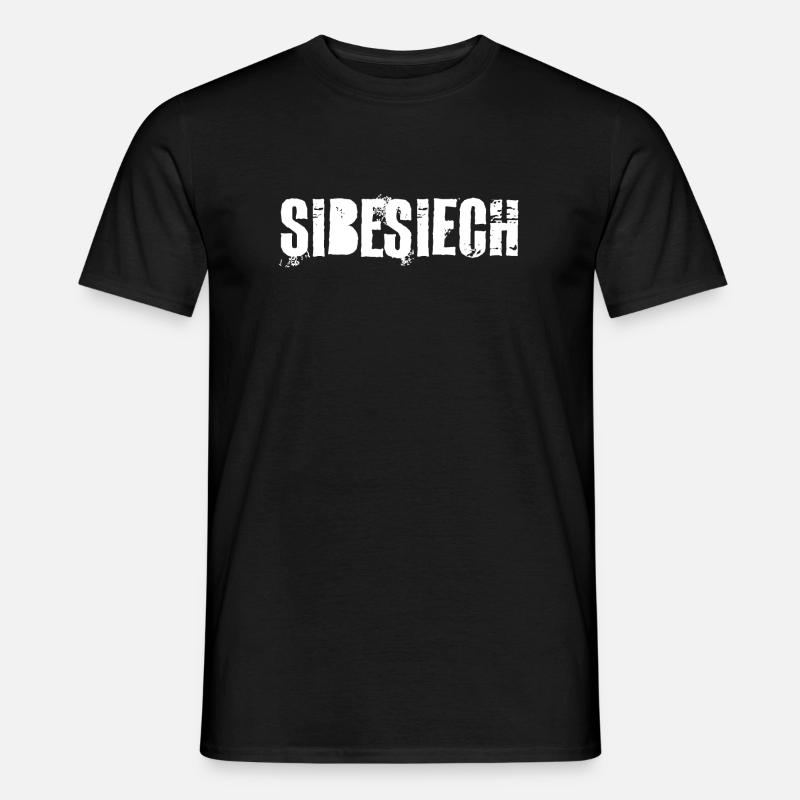 Schweizerdeutsch Tausendsassa - Sibesiech - Männer T-Shirt - Schwarz