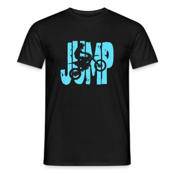 Jump - Männer T-Shirt - Schwarz - Vorne - AI Model Male 178 light (178cm)