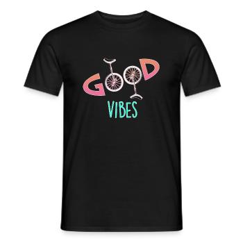 Einrad Gute Stimmung - Männer T-Shirt - Schwarz - Vorne - AI Model Male 178 light (178cm)