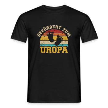 Uropa - Männer T-Shirt - Schwarz - Vorne - AI Model Male 178 light (178cm)