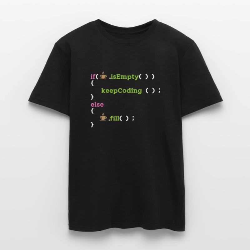 Code Coder Programmierer Software Coding Nerd Männer T-Shirt