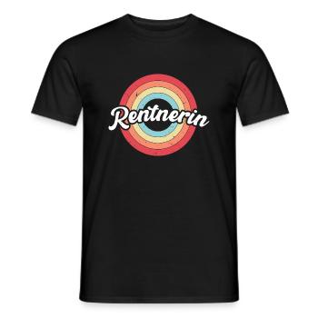 Retraité Rétro - T-shirt homme - noir - Devant - AI Model Male 178 light (178cm)