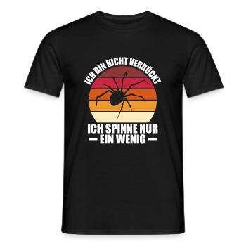 Spinne Terrarium Spinnenzüchter Geschenk - Männer T-Shirt - Schwarz - Vorne - AI Model Male 178 light (178cm)