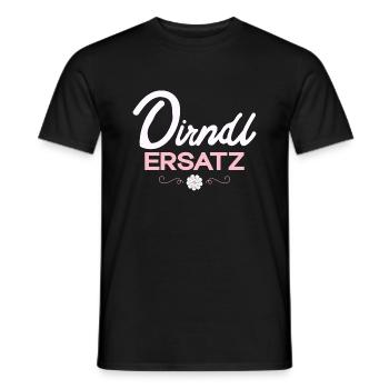 Damen Dirndl Ersatz Trachten Ersatz Bluse Kirmes - Männer T-Shirt - Schwarz - Vorne - AI Model Male 178 light (178cm)