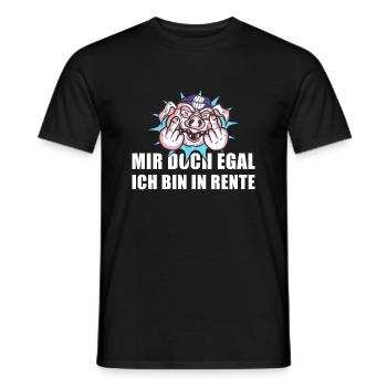 Pensionierung Mir Doch Egal Ich Bin In Rente - Männer T-Shirt - Schwarz - Vorne - AI Model Male 178 light (178cm)