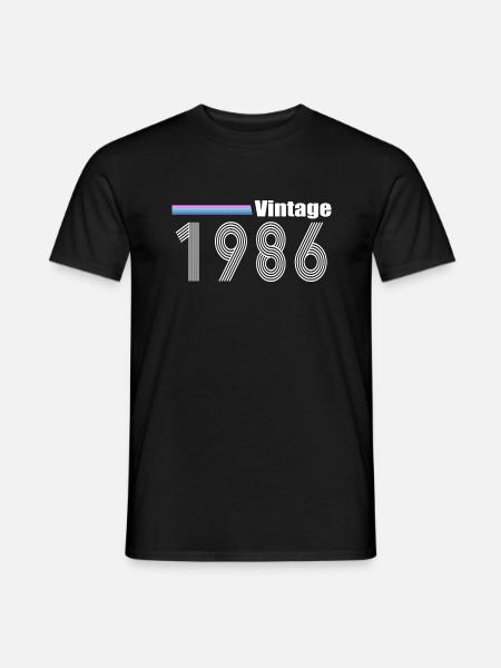 1986 - T-shirt homme - noir