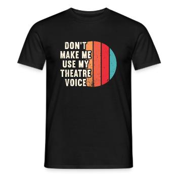Schauspielerin Drama Broadway Musical Theater - Männer T-Shirt - Schwarz - Vorne - AI Model Male 178 light (178cm)
