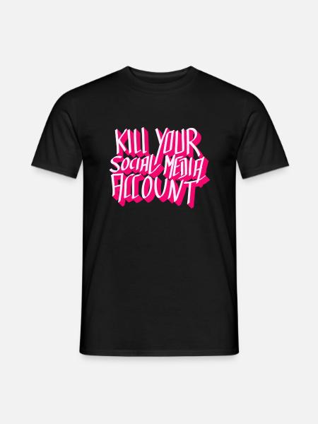 Social media suckz - Men's T-Shirt - black