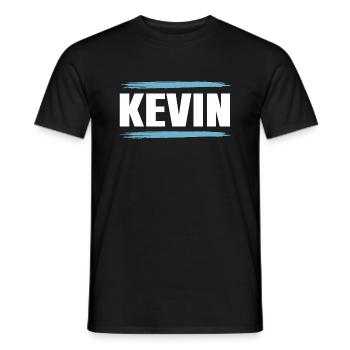 Kevin - Männer T-Shirt - Schwarz - Vorne - AI Model Male 178 light (178cm)