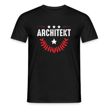 Architekt Beruf - Männer T-Shirt - Schwarz - Vorne - AI Model Male 178 light (178cm)
