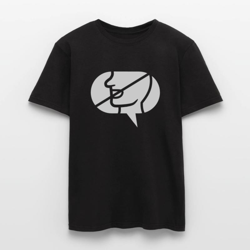 Forbidden Communicate Icon Speech Bubble Men’s T-shirt
