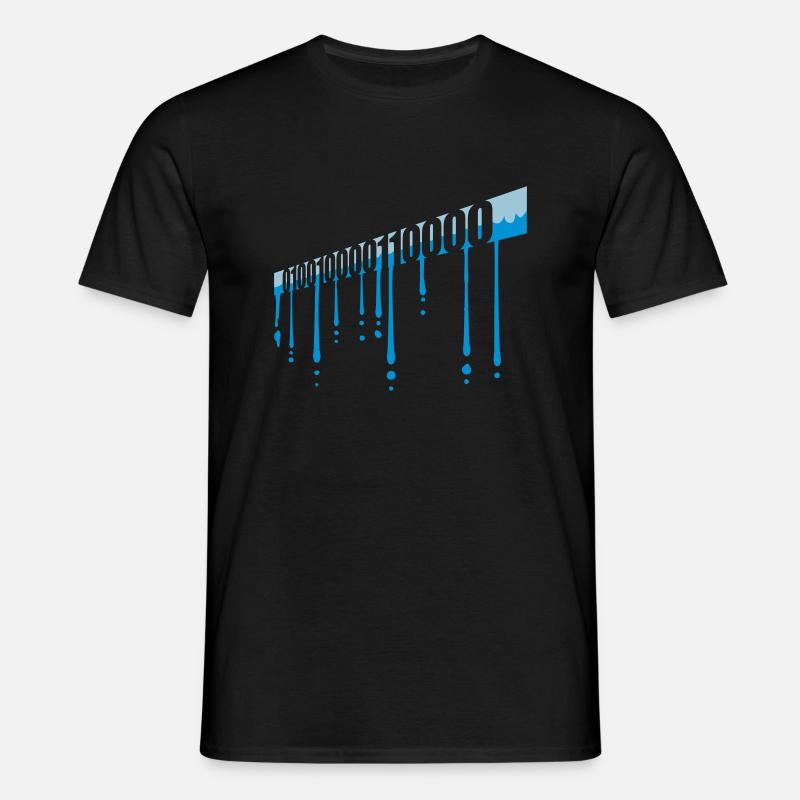 Binary Code Program Language - Men's T-Shirt - black