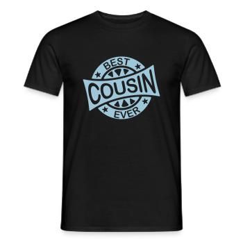 best cousin ever quote - Men's T-Shirt - black - Front - AI Model Male 178 light (178cm)