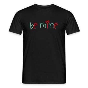 Be Mine Herz - Männer T-Shirt - Schwarz - Vorne - AI Model Male 178 light (178cm)