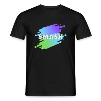 smash - Männer T-Shirt - Schwarz - Vorne - AI Model Male 178 light (178cm)