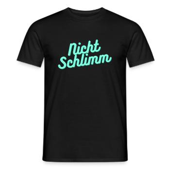 Nicht Schlimm - Männer T-Shirt - Schwarz - Vorne - AI Model Male 178 light (178cm)