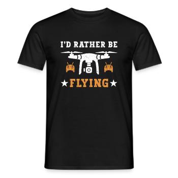Drone Pilot Drohnen Racing FPV Drohne - Männer T-Shirt - Schwarz - Vorne - AI Model Male 178 light (178cm)