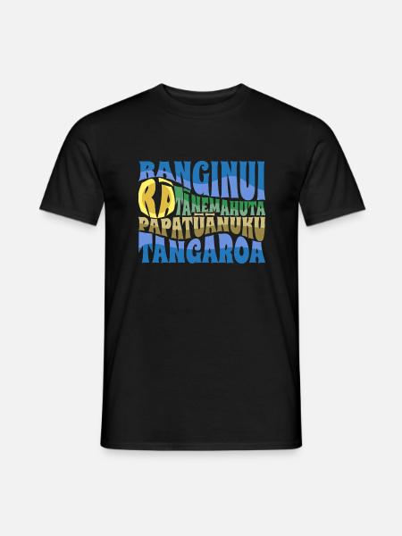 Maori-Götter Nga Atua - Männer T-Shirt - Schwarz