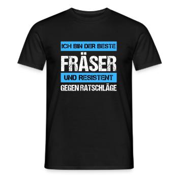 Resistenter Fräser - Männer T-Shirt - Schwarz - Vorne - AI Model Male 178 light (178cm)