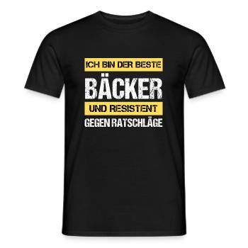 Resistant Baker - Men's T-Shirt - black - Front - AI Model Male 178 light (178cm)