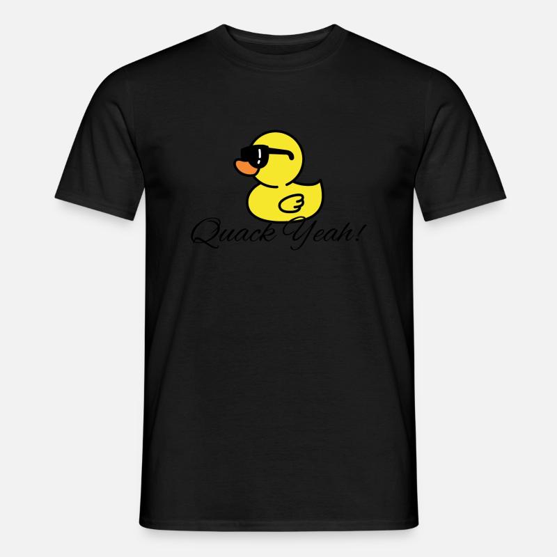 Womens Quak Yeah Funny Duck - Männer T-Shirt - Schwarz