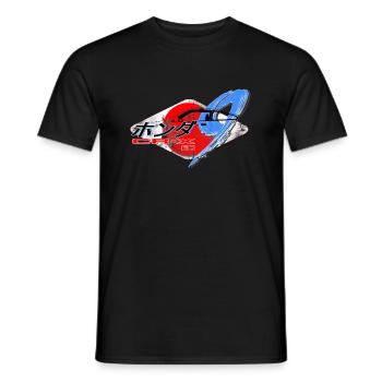 JDM Ikone | CR-X ED9 - Männer T-Shirt - Schwarz - Vorne - AI Model Male 178 light (178cm)