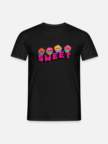 Cupcakes mignons - T-shirt homme - noir