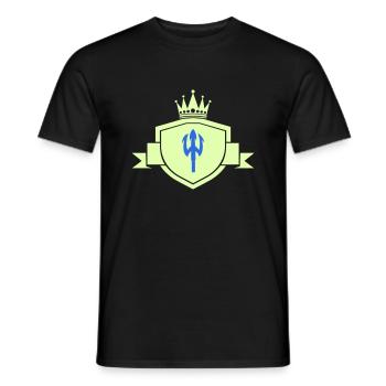 Trident Coat of Arms - Men's T-Shirt - black - Front - AI Model Male 178 light (178cm)