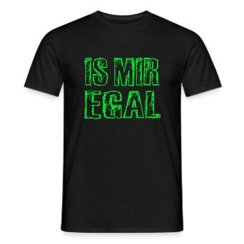 Is Mir Egal - Männer T-Shirt - Schwarz - Vorne - AI Model Male 178 light (178cm)