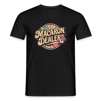 Conception d’amateur de friandises sucrées - T-shirt homme - noir - Devant - AI Model Male 178 light (178cm)